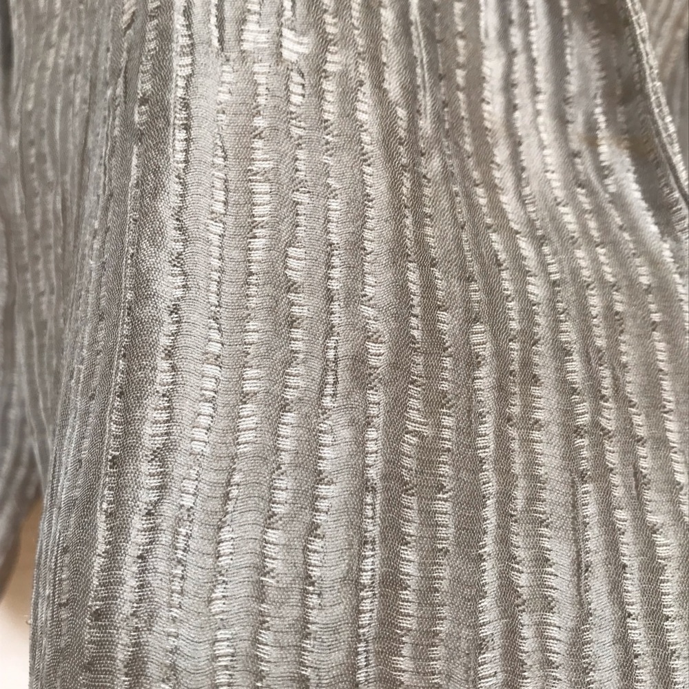 Eileen Fisher Silk Textured Open Front Blazer - Picture 9 of 11